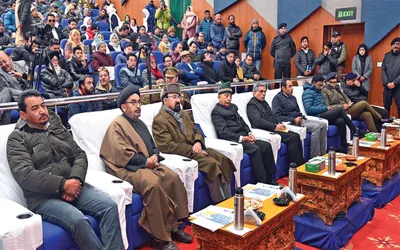 viksit bharat  2047  voice of youth   lg ladakh attends event in kargil