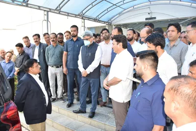 cs reviews progress of renovation of assembly complex in srinagar