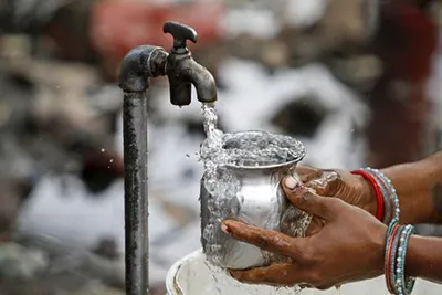 protests in north kashmir over drinking water shortage