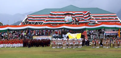 independence day function held in srinagar