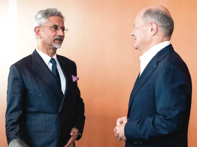 subrahmanyam jaishankar calls on german chancellor