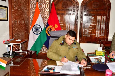 rajiv omprakash pande assumes charge as dig central kashmir range