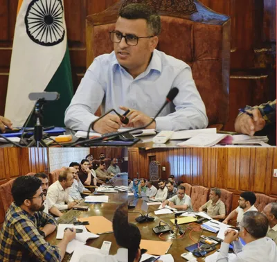 dc bandipora reviews status of employment generating schemes