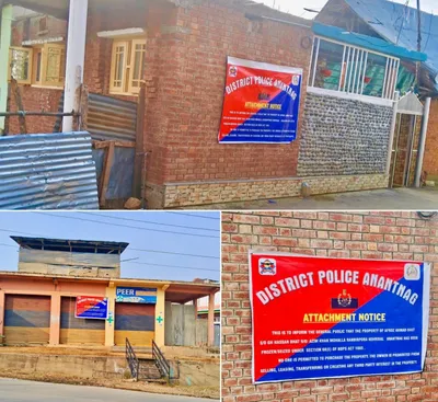 police attach properties worth rs 1 5 cr under ndps act in anantnag