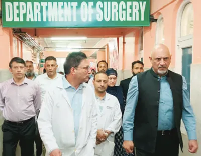 dhsk takes stock of healthcare services in budgam