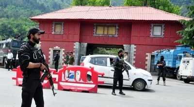 in pictures  multi layered security for pm modi’s packed two day kashmir visit