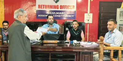 ghulam hassan mir files nominations for gulmarg seat