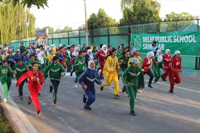 dps srinagar organises cross country run