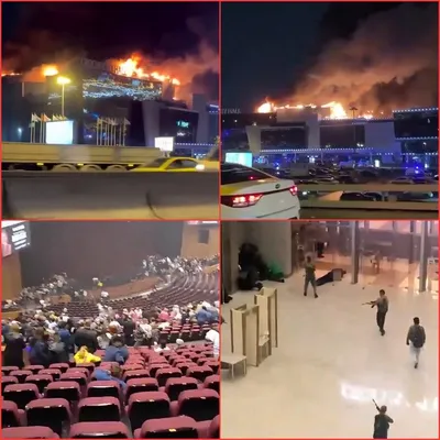 massacre in moscow mall leaves at least 40 dead  building on fire