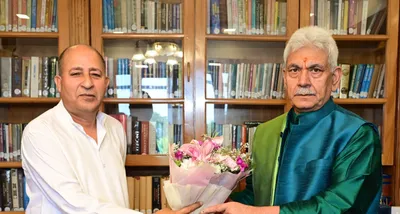 president jdu j k calls on lt governor