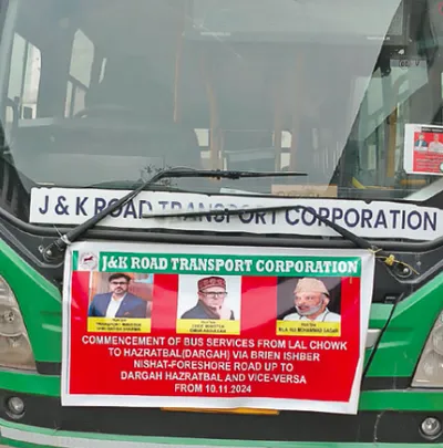 special bus service commences from lal chowk to hazratbal