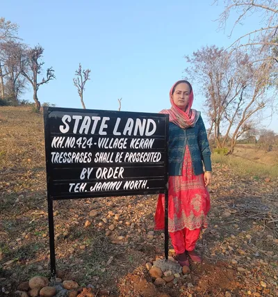 boards installed to safeguard state land