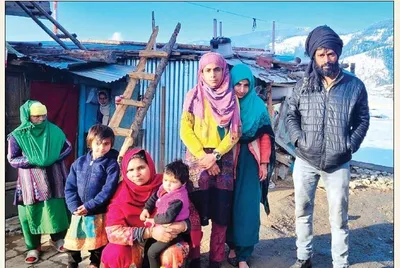 housing for all  living in tin shed  bhaderwah family fears freezing to death