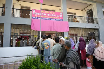 nearly 45 percent voter turnout recorded in anantnag rajouri pc till 3 pm