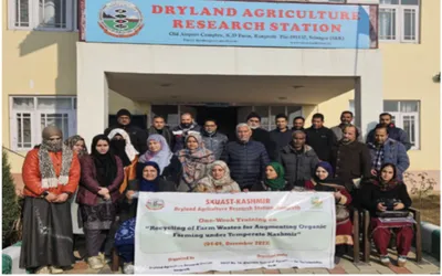 hadp training on recycling farm waste  organic farming commences at skuast k