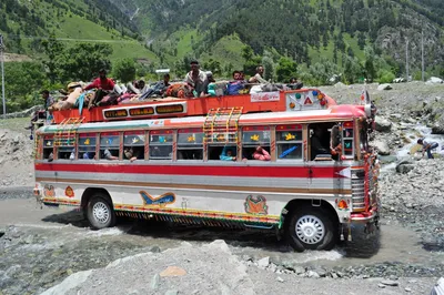 kashmir s traditional buses  a journey through time amidst modern change