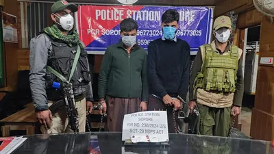 police arrest two drug peddlers in north kashmir’s sopore