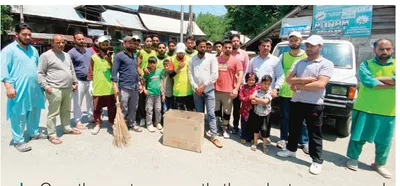youth group in shopian area launches initiative to keep environment clean