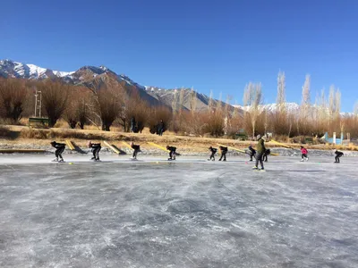 ice skating point at basgo leh closed to public amid rising temperature