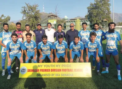 novelty fc claims 2 1 victory in srinagar premier league