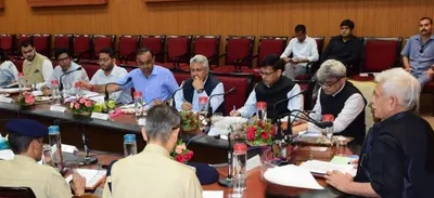 lg chairs security review meeting for amarnath yatra