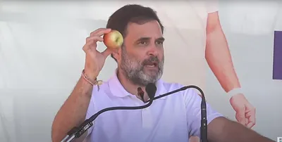 sopore apple will reach foreign shores  rahul’s promise to j k town residents