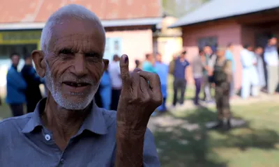 voters in sopore vote for restoration of statehood