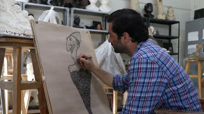 deaf and mute artist from kashmir speaks through the language of his art