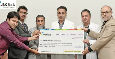 under csr  j k bank collaborates with skims to help poor patients fight cancer