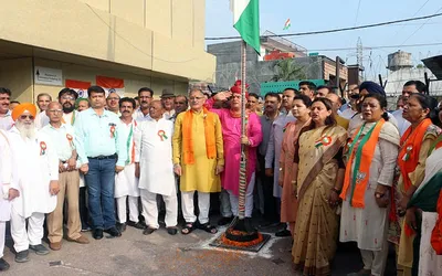 bjp celebrates independence day with fervour across j amp k