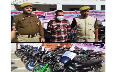 ‘bike lifter arrested in sopore  13 stolen motorcycles recovered’