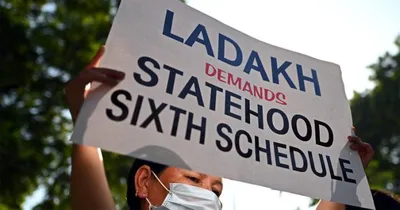 statehood  6th schedule  religious bodies call ladakh bandh today