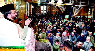 honouring the legacy of hazrat fatima  ra    mirwaiz umar farooq emphasises simplicity  virtue