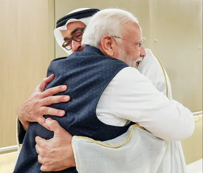  shows your love for india   pm modi thanks uae president for baps mandir