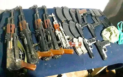 arms  ammunition recovered in keran  army