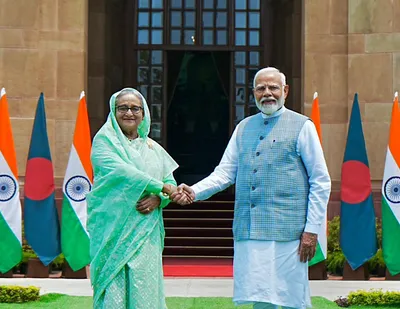 pm modi holds bilateral talks with bangladeshi counterpart sheikh hasina