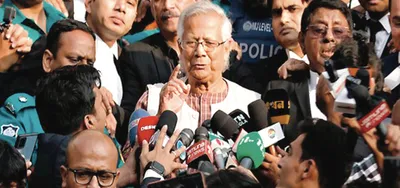 yunus visits historic dhaka temple  assures no discrimination against hindus in bangladesh