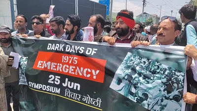 bjp jk unit observes black day on 50th anniversary of emergency