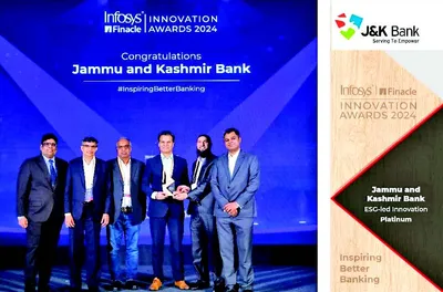 j k bank excels at infosys innovation awards – 2024  wins platinum