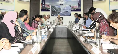 vc iust chairs iqac meeting