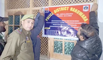 police attach immovable property of drug peddler in ramhall  handwara