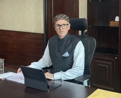 cm omar abdullah greets people on diwali