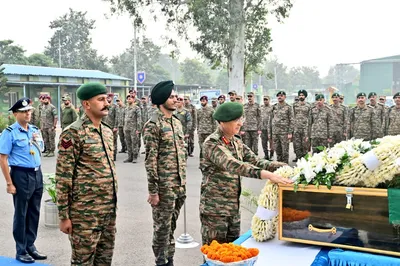 j k  army pays tribute to jco rakesh kumar killed in kishtwar encounter