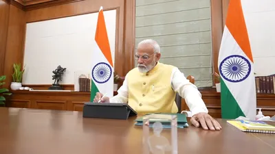 on first day in office as 3rd time pm  modi signs file on kisan welfare