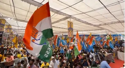 india bloc leaders huddle at ramlila maidan in protest against kejriwal s arrest