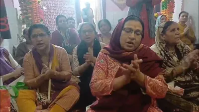 watch  kashmiri pandits celebrate ram navami in handwara  pray for return of their brethren