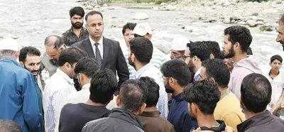 bridge collapse site at heerpora inspected