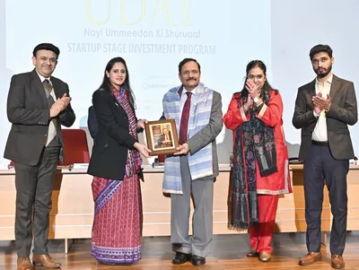 advisor bhatnagar addresses uday startup festival at miet jammu