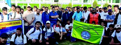 bhss sopore students embark on eco adventure through ladua vijitop trek