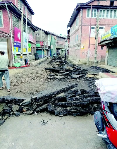 nawab bazar residents decry haphazard digging of road